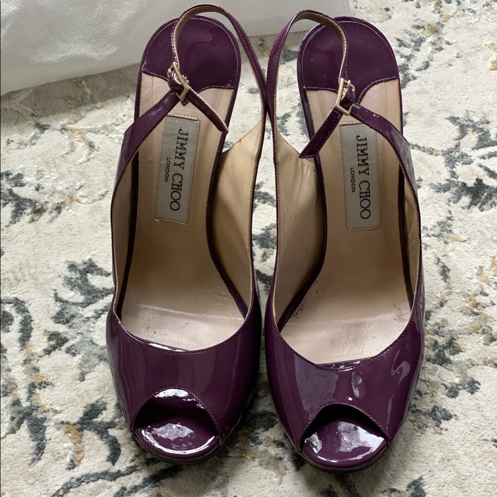 Jimmy Choo Plum Eggplant color High Heels